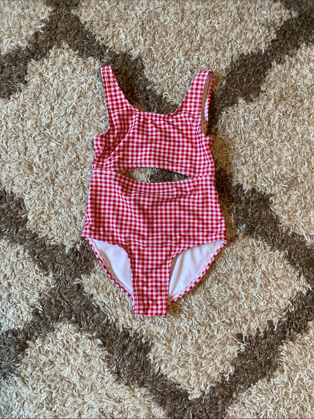 Girls Gingham swimsuit